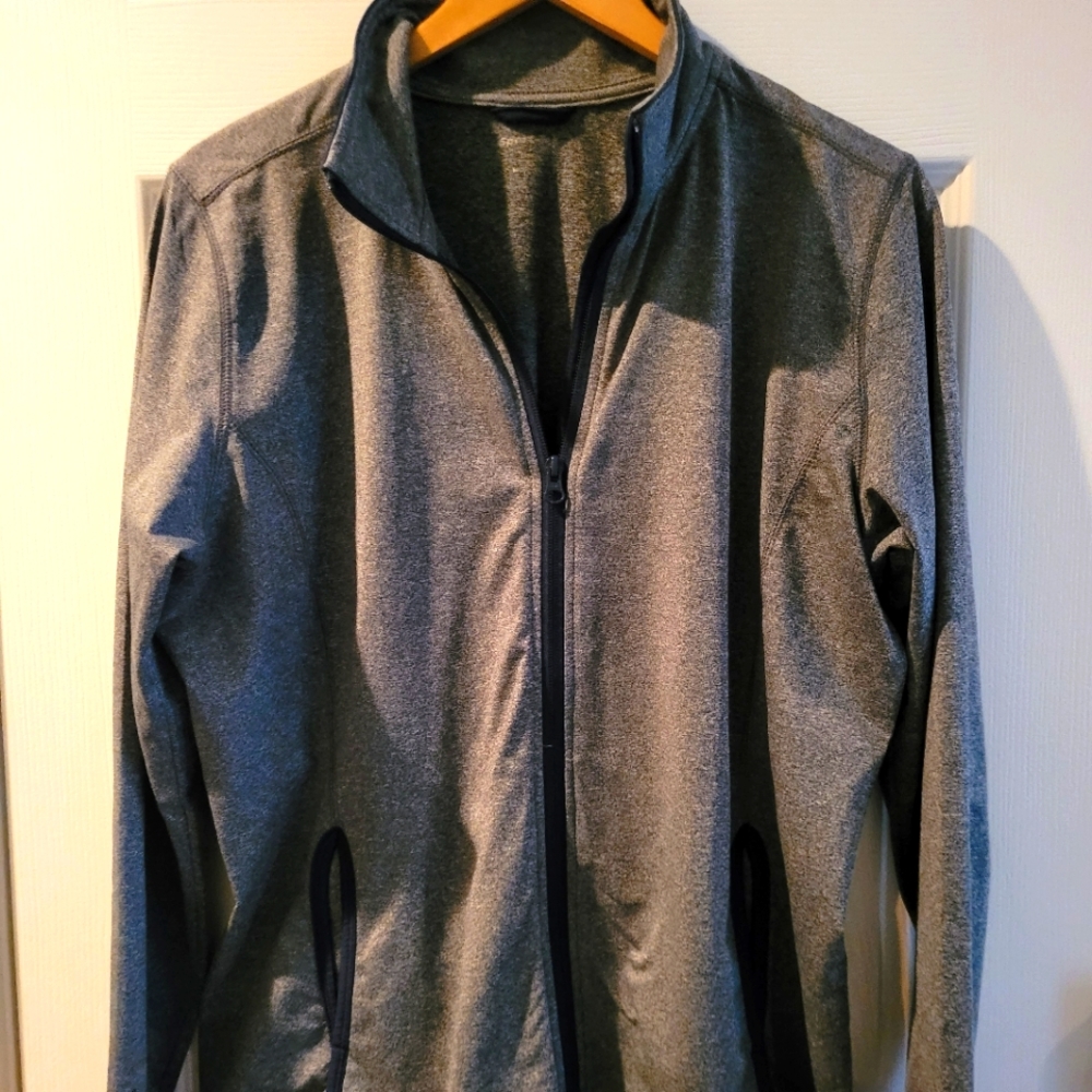 Sport Tek Stretch Full Zip Jacket with Thumb Holes - Picture 2 of 6